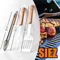 thumbnail image 7 of HONSHEN 3Pack Barbecue Tool Sets, Heavy Duty Stainless Steel Lifting Ring and Wooden Handles BBQ Tool Sets,Grill Accessories,Grilling Spatula,Fork,Tongs for Outdoor Grill Cooking, 7 of 7