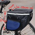 thumbnail image 4 of Bolsa para alforjas de , bolsa para maletero de resistente de transporte, ribete reflectante y bolsillos grandes, , Azul azul2 Macarena Alforja de asiento trasero de bicicleta, 4 of 8