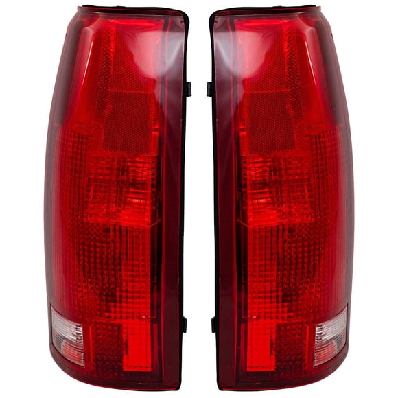 Brock Replacement Driver and Passenger Set Tail Lights Compatible with 16506355 16506356