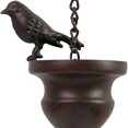 thumbnail image 2 of 8.5 Feet Mobile Birds Rain Chain for Gutters with Attached Hanger, Dark Bronze, 2 of 8