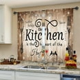 thumbnail image 2 of Floral Kitchen Curtains Small Wildflower Cafe Curtains Green Leaves Plant Botanical Rod Pocket Farmhouse Sage Herb Living Room Bedroom Window Drape Treatment Fabric 2 Panels 28 x 40 Inch, 2 of 6