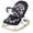 Black White, variant on Dream On Me SleekSway Portable Rocker Chair, Black White, Adjustable Baby Bouncer