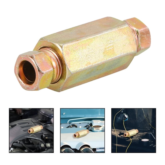ULTNICE Brake Line Fitting Kit Iron Golden 1 Set