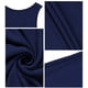 thumbnail image 4 of Vestido informal de verano para mujer, cuello redondo, camiseta, vestidos playeros, vestido liso sin mangas Zhivalor WRMH-260-4, 4 of 4