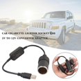 thumbnail image 3 of USB Male to 12V Car Cigarette Lighter Socket Female Converter Adapter Cable, 3 of 5