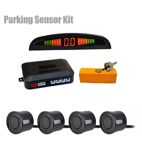 Car LED Parking Sensor Kit with 4 Sensors - Enhanced Digital Distance Alarm Display, Universal Fit for Most Cars (Various Color Options)