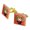 Gold, variant on Harry Potter Cute Chibi Hermione Character Square Cufflink Set - Silver or Gold