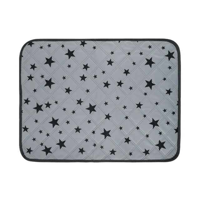 Visland Self Warming Pet Mat Star Pattern Thermal Cat Mat Dog Crate Pad with Anti Slip Backing Washable Warm Pee Pad for Indoor Dogs Cats Couch Floor Use