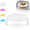White, variant on Microwave Folding Tray, 2 Tier Stackable Rack for Kitchen Meals, Foldable Microwave Plate Holder with Ventilated PP Design for Food Organization
