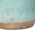thumbnail image 5 of CC Home Furnishings Large Patina Finish Terracotta Vase with Handle - 14" - Blue, 5 of 8