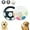 A+Y, variant on Dog Calming Ball with Handle, Interactive Chew Toy with Squeaking Sound for Anxiety Relief, Durable Rubber Fetch Toy