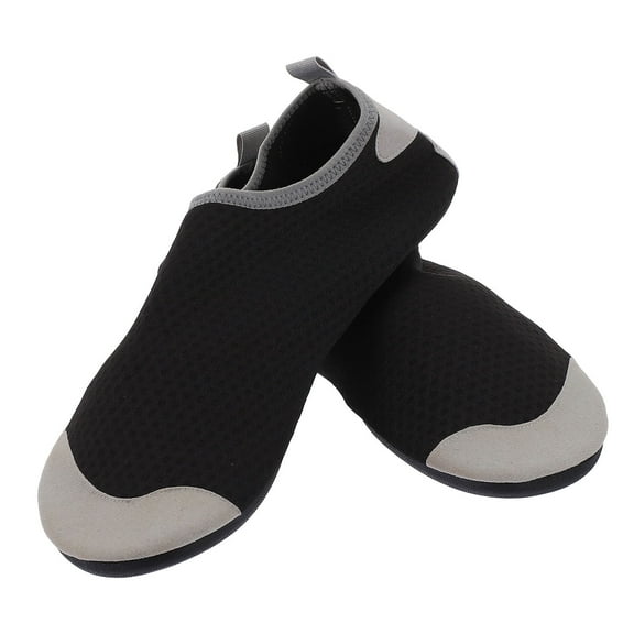 Toyvian 1 Pair of Mens River Shoes Black TPR Quick-drying Simple Design for Daily Wear