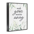thumbnail image 2 of Stupell Industries French Country Wash Worries Away Leaves Black Framed Giclee Art, 24 x 30, by Lettered and Lined, 2 of 8