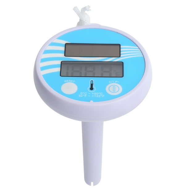 ESTINK Floating Water Thermometer Electronic Solar Charging LCD Display