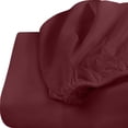 thumbnail image 4 of Sábana bajera ajustable Utopia Bedding, tamaño queen, microfibra, color rojo burdeos, 4 of 6