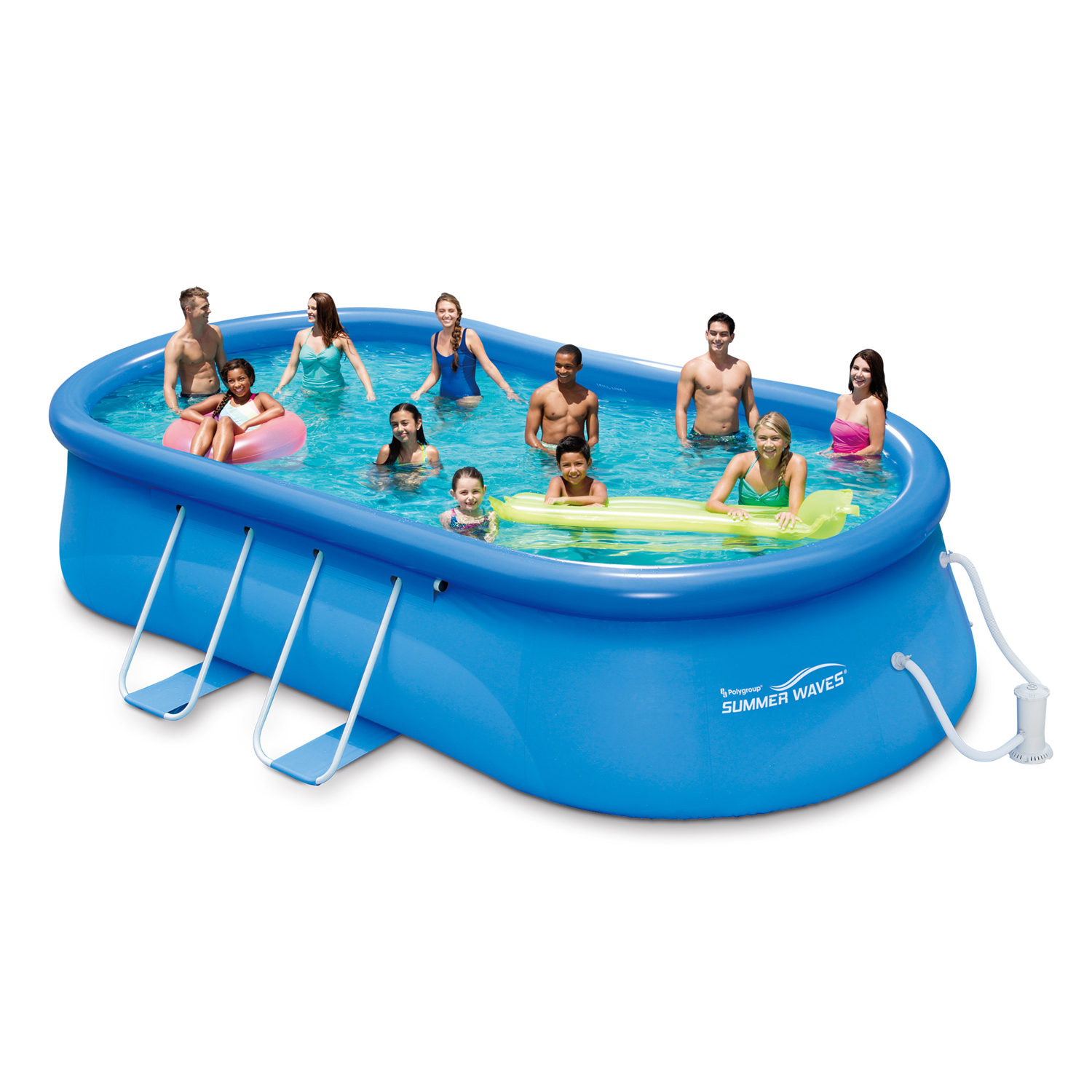 Summer Waves 20'x12'x48" Quick Set Oval Frame Swimming Pool - image 2 of 11