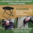 thumbnail image 2 of Folding Camping Stools, Portable Outdoor Camping Chair with Carry Bag, Aluminum Ultralight Backpacking Stool, Collapsible Camp Stools Outdoor Footstools for Walking Hiking Fishing Picnic Barbecue, 2 of 7