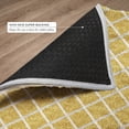 thumbnail image 6 of Addison Rugs Dream Shag Premium Machine Washable Transitional Lattice Gold Rectangle Rug, 8' x 10', 6 of 8