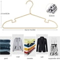 thumbnail image 2 of Gold Aluminum Hangers, 20 Pack 16.5 Inch Smooth and Durable Metal Shirt Dress Hanger, Lightweight and Sturdy Metal Hanger for Suit Jackets and Casual Pants, 2 of 14