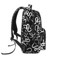 thumbnail image 3 of Balery Hand Drawn Snake Mochila Escolar Impresa, Mochila Ligera para Viajes Casual, Mochila Duradera y Cómoda Multifuncional, Mochila para Laptop-One Size, 3 of 5