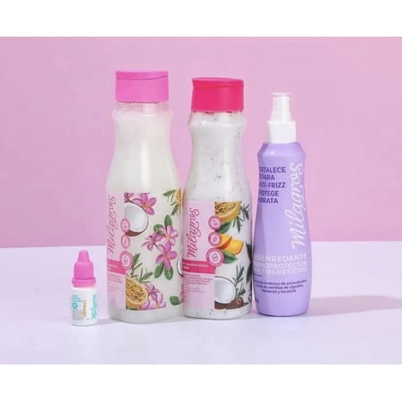 Milagros Shampoo Emergencia Capilar ,Tratamiento Biorepolarizador y Anti Frizz