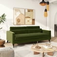 thumbnail image 6 of Elliot 84" Track Arm Sofa with Caster Turn Legs, Olive Green, 6 of 10