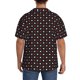 thumbnail image 3 of Fotbe Red and white polka dots Camisa Estampada de Manga Corta para Hombre, Casual de Verano, Estilo Playero, Sin Arrugas-XX-Large, 3 of 5