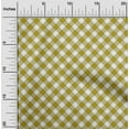 thumbnail image 2 of oneOone Cotton Poplin Lime Green Fabric Gingham Check Craft Projects Decor Fabric Printed By The Yard 56 Inch Wide, 2 of 4