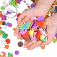 thumbnail image 5 of Zeiwohndc 150PCS/Bag Mini DIY Self-adhesive Geometric EVA Color Patch Pattern Sticker, 5 of 9