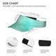 thumbnail image 3 of Fotbe Cyan Mint Marble Visera Deportiva con Diseño, Gorra Abierta Ajustable de Algodón para Mujer y Hombre, 3 of 7