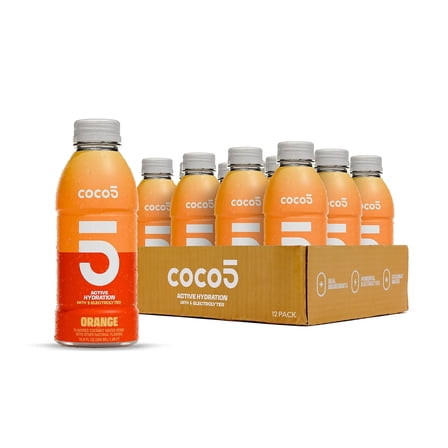 Coco5 Orange - Natural Hydration - 16.9 OZ - 12 Pack