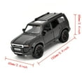 thumbnail image 2 of 1: 32 Suitable for Toyota Prado Car Model Toy Alloy Die Casting Pull 6 Doors Sound and Light Off Road Vehicle Children's Gift, 2 of 6