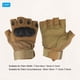 thumbnail image 2 of Guantes sin dedos Uxcell para trabajo al aire libre, guantes de medio dedo, guantes transpirables para entrenamiento, color marrón M, 2 of 6