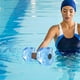 thumbnail image 4 of Mancuerna de camuflaje octogonal de agua | Impermeable y de secado rápido | Ayuda para nadar para adultos | Yoga Acuático y Fitness | Tamaño 27x16x15cm | Ligero 125 g | Ideal para el calentamiento y, 4 of 5