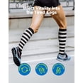 thumbnail image 2 of 3 Pairs Medical Sport Compression Socks - 15-20mmhg Graduated Knee-High Support for Men & Women, Ideal for Soccer, Running, and Nurses, 2 of 7