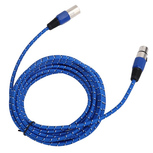 Câble de Microphone, XLR Câble Mâle à Femelle Forte Résistance à la Traction Stable Performance pour les Applications de Câblage pour les Équipements Électroniques Audio pour