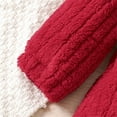 thumbnail image 4 of LFEOOST Toddler Kids Baby Girls Winter Fuzzy Hoodies Fleece Sherpa Long Sleeve Jacket Casual Warm Button Down Cardigan Coat (Red, 3 Years), 4 of 6
