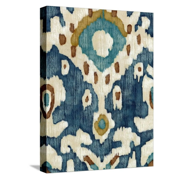 Art.com Ocean Ikat II Stretched Canvas Print Wall Art by Chariklia Zarris, 12" x 16"