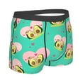 thumbnail image 3 of Disketp Avocado Lovers Men'S Boxer Briefs,Soft And Breathable Cotton Underwear With Comfortflex Waistband, 3 of 9