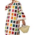 thumbnail image 1 of Fashnice Robe Longue à Manches Longues pour Femmes Robes Maxi à Carreaux Décontractées pour Fête Rouge P, 1 of 4