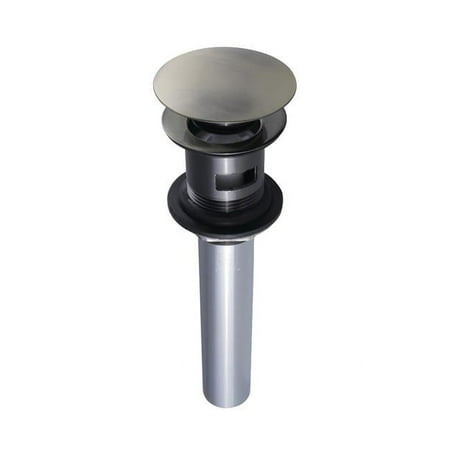 

Push Pop-Up Drain with Overflow Hole 22 Gauge - Antique Brass