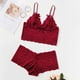 thumbnail image 2 of Gibobby Conjunto de lencería de encaje Conjunto De Lencería Erótica Cuello V Lencería erótica Sexy para Mujer, Vestido de Piel Sexy y Casual, Mujer Sexy(Rojo, 3XG), 2 of 5