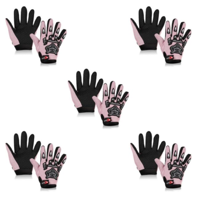 Youkk Polyester Stay Warm And Dry With These Full Finger Motorcycle Gloves For Winter Rides Winter Gloves blue 5Set