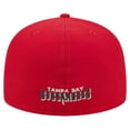 thumbnail image 4 of Men's New Era  Red Tampa Bay Buccaneers Overlap Wordmark 59FIFTY Fitted Hat, 4 of 5