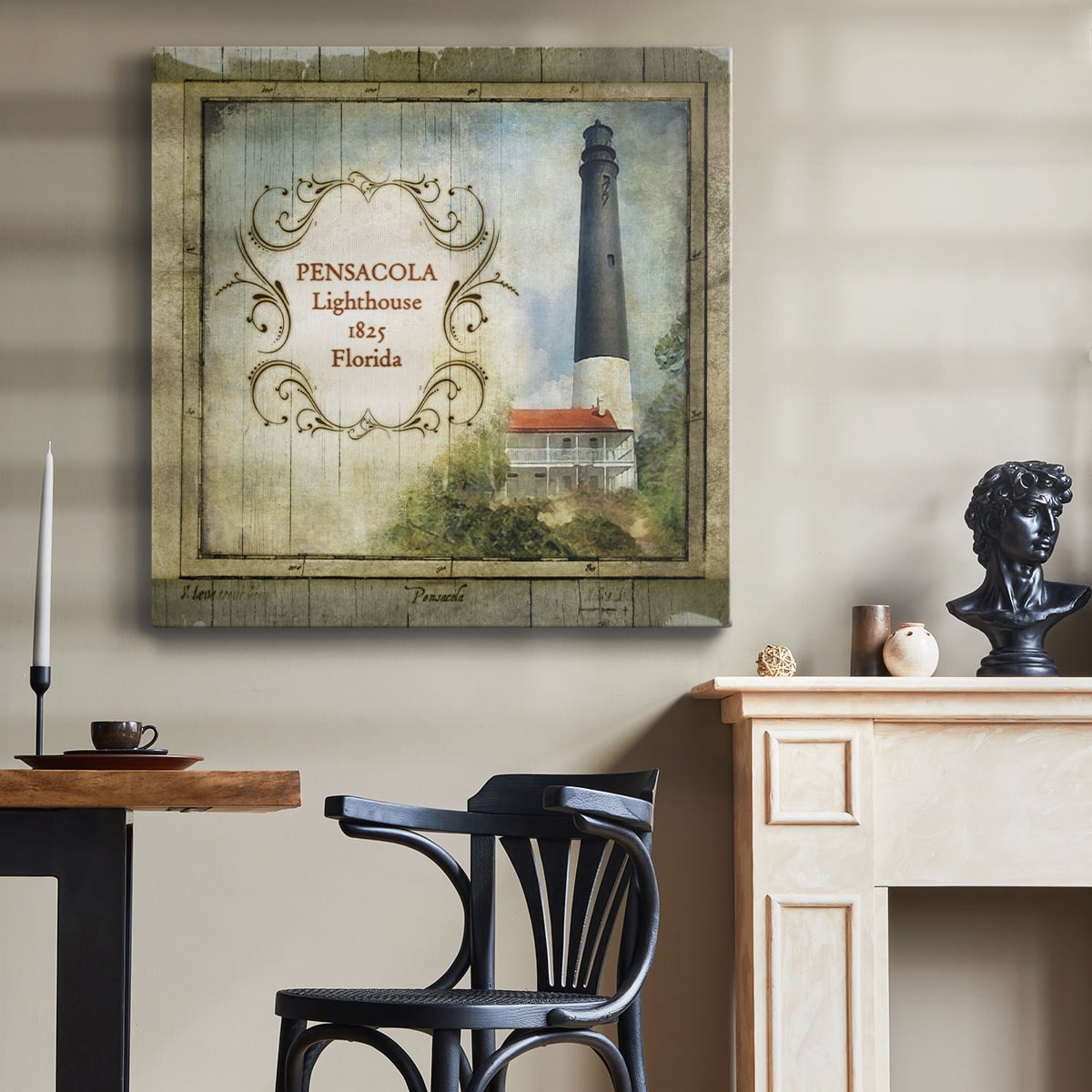 Wexford Home Florida Lighthouse VII-Premium Gallery Wrapped Canvas, 10" x 10" - Ready to Hang