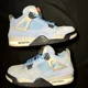 thumbnail image 4 of Ni - ke Size 12 - Ni - ke Air Jordan 4 Retro University Blue Men's Shoes - CT8527 400, 4 of 5