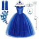 thumbnail image 2 of Vestidos de fiesta para niñas de Disney, vestido de princesa Cenicienta, Navidad, niños, mariposas, sin mangas, Dress3-4T 110CM Gao Jinjia LED, 2 of 2