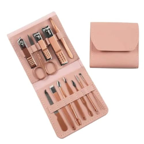 Stainless Steel Pedicure Care Grooming Kit Travel Mini Manicure Set Nail Clipper Kit for Traveling Home Use