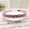 thumbnail image 2 of HSHDLDF Bandeau Mode Étincelant 4 Rangées Cristal Strass (Violet), 2 of 7