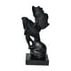 thumbnail image 1 of Escultura de pareja besándose, figura de amor, adorno de cumpleaños, estatua de pareja besándose Negro, 1 of 9